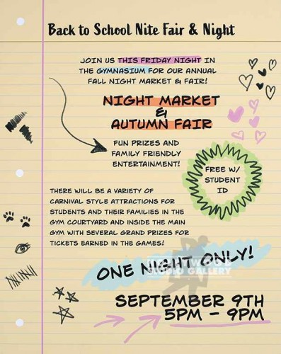 31X24``BACK TO SCHOOL NITE POSTER