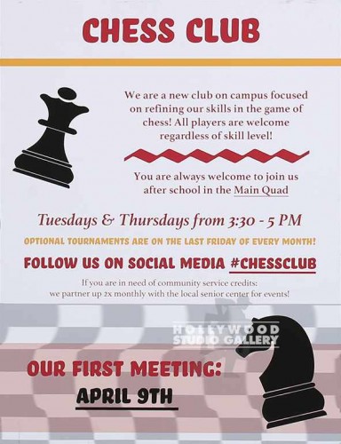 24X18``CHESS CLUB PSTR UNFRD