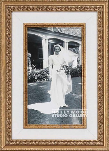 13x9 B W Vint.Bride Pht Gold Frm