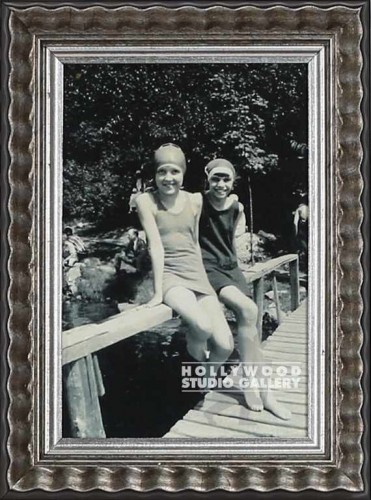 12x9 B W Vint.Bathing Babes Slvr Fr