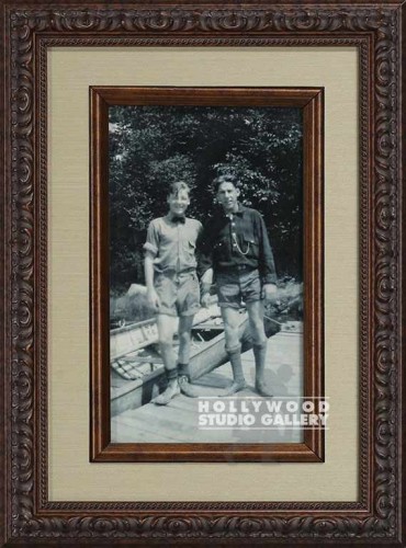 15x11 B W Vint 2 guys in shorts