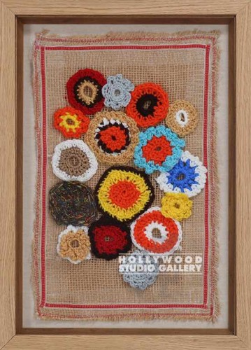 22x16 Natash Frmd.Knit Floral