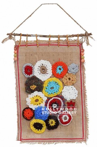 19x12 Natash Hanging Knit Floral