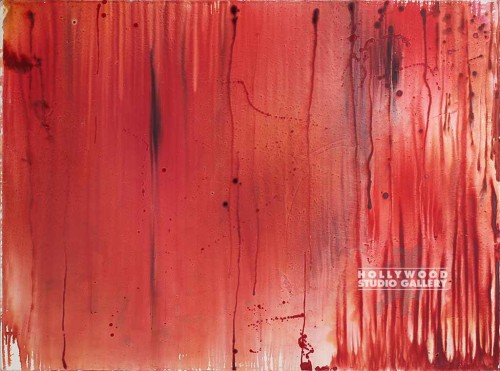 36x48 Anastasia Red Drippy-Cnv