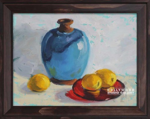 15x19 Fay Lemmons Blue Vase CNV