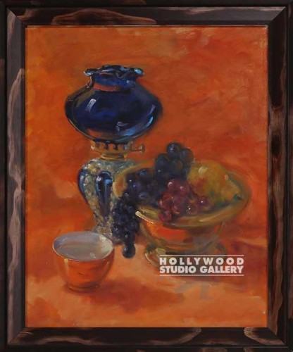 23x19 Fay Lamp-Fruit Bowl-Org.Bkgr