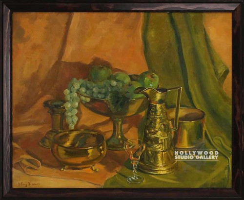27x33 Fay Table Top Grn-Yllw Fruit