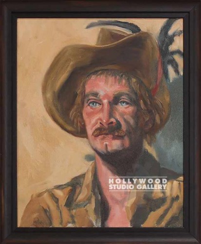23x19 Fay Male w Cowboy Hat-Port