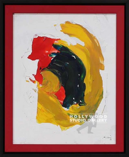 16X13 DIERS ORG.ABST-YELLOW RED BLK