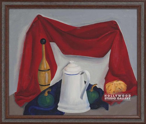 23x27 Fay Still Life Red Brwn Frm