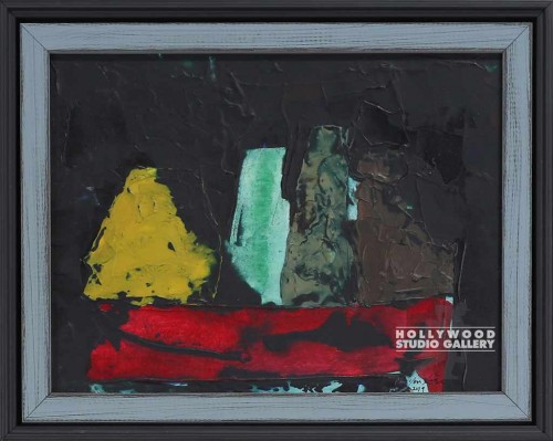 11x14 DIERS Yellw-Grn-Red Abstract