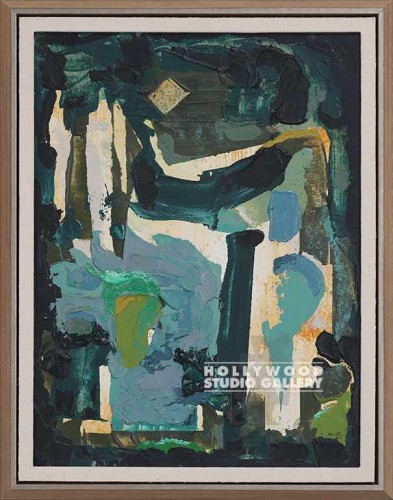 27X21 DIERS GREEN-BLCK-ABSRACT