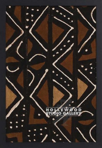 31x21Ethnic Textile Brwn Blck Frm A