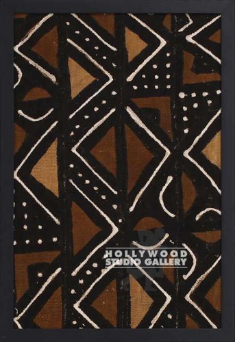 31x21Ethnic Textile Brwn Blck Frm C