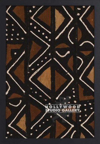 31x21Ethnic Textile Brwn Blck Frm D