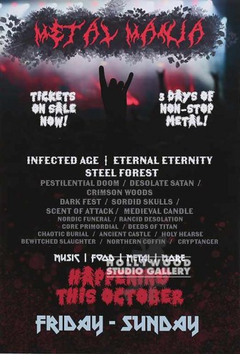 30X24 METAL MANIA POSTER UNFRMD