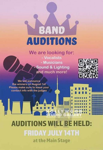 31X21 BAND AUDITIONS POSTER UNFRMD