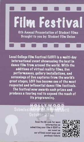 31X19 FILM FESTIVAL POSTER UNFRMD