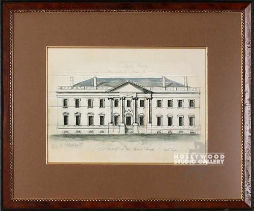 17X21 PRESIDENTS HOUSE SKETCH
