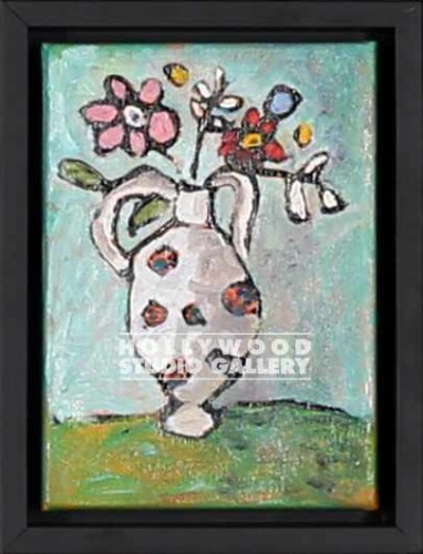 9X7 HOLDEN FLORAL WHTE VASE