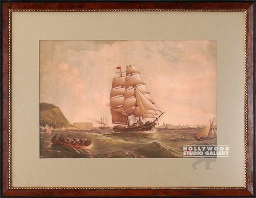 18X23 CLIPPER SHIP FRAMED