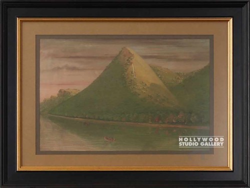 18X24 GREEN HILL CANOE IN RIVER