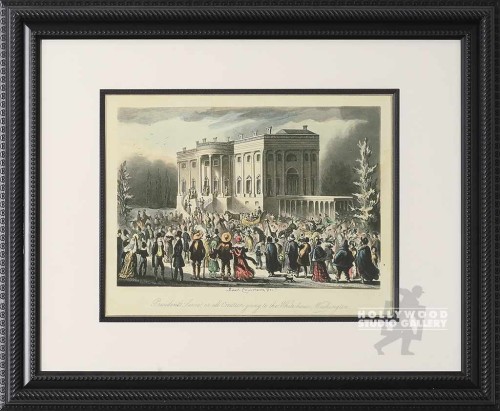 20X24 WHITE HOUSE CROWD OF PEOPLE