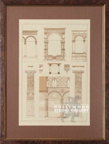 24X18 ARCHI-DRWING FRAMED