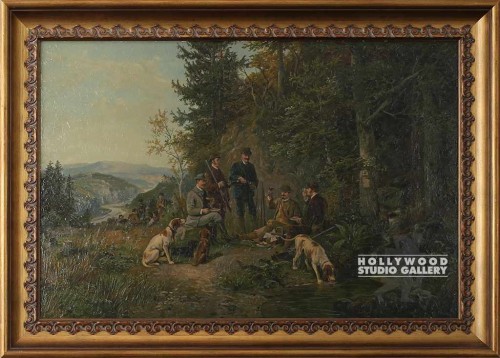 30X42 VINTAGE HUNTING PARTY