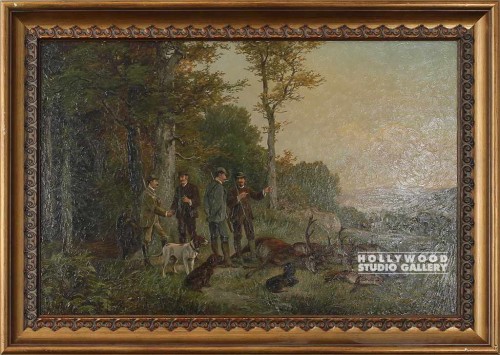 30X42 VINTAGE HUNTING PARTY
