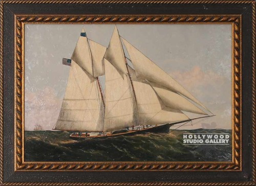 21X29 VINTAGE NAUTICAL YACHT