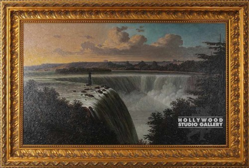 40X57 NIAGARA FALLS 1850 FRAMED