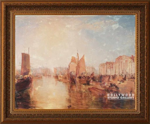 24X31 SAIL MERCHANT SHIPS CANAL
