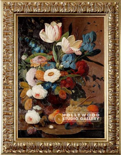 30X23 FLOWERS FRUIT ORNATE FRAME