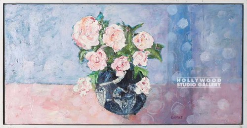 13X25 HOLDEN ABST-FLORAL WHITE FRM