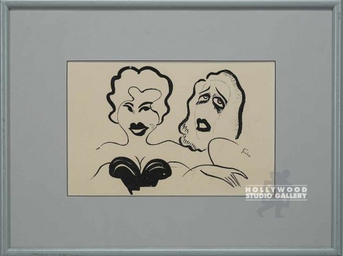 20x26 RF b/w Caricature/Gray Mtl.