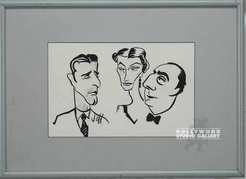 20x26 RF b/w Caricature/Grey Mtl.