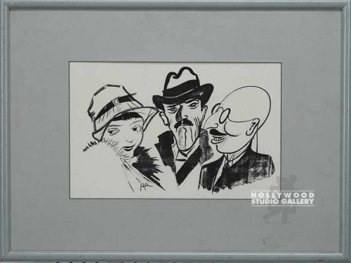 20x26 RF b/w Caricature/Grey Mtl