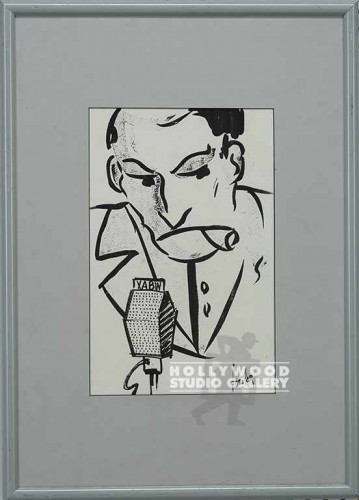 26x20 RF b/w Caricature/Gray Mtl.