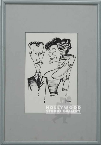 26x20 RF b/w Caricature/Gray Mtl.