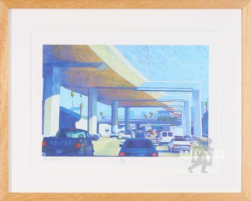 17X21 REITER IN TRAFFIC / FREEWAY
