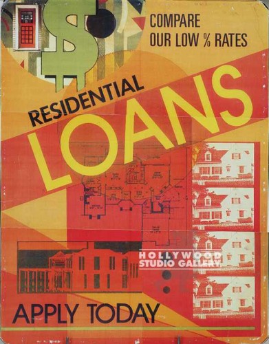28x22 Residential Loan Sign/Unframd
