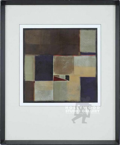 31X25 CHILE ABSTR SQ`S/DEEP BLKMTL