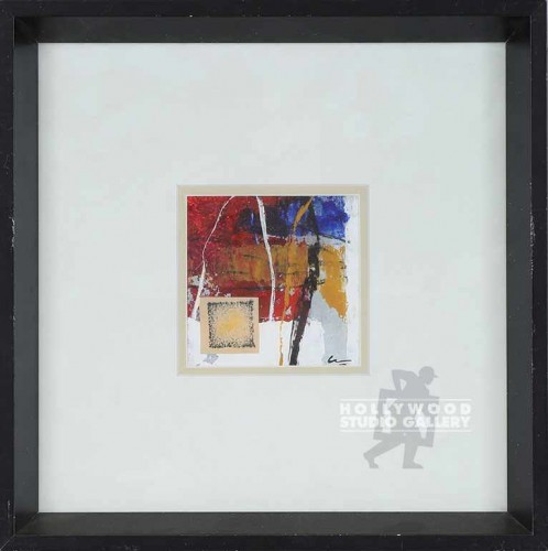 12X12 CARMEN RED-BLU-GOLD ABST/BLK