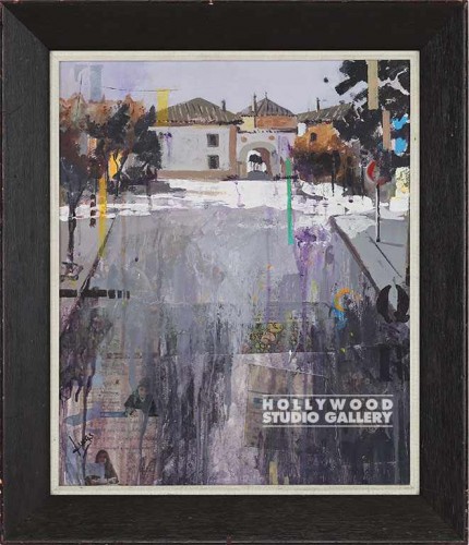 23X20 LUCAS PURPLISH COLLAGE W/BLDG