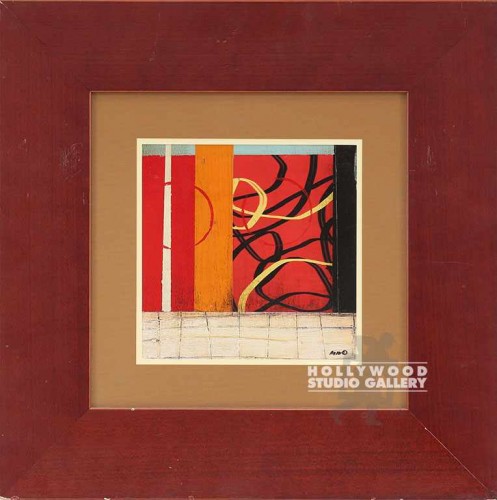 23X23 ANKE RED-BLK-ORNG-CRM/ WIDE