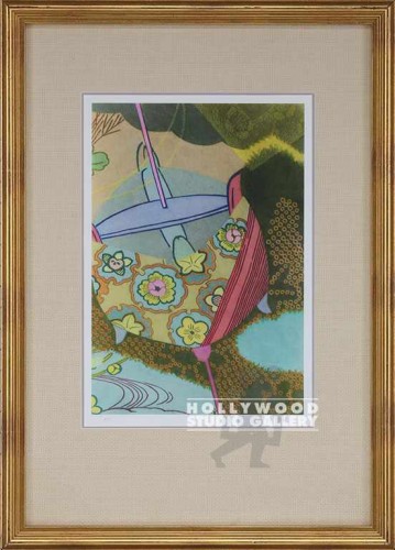 25X18 UTAY ASIAN MOTIF/ GOLD LEAF
