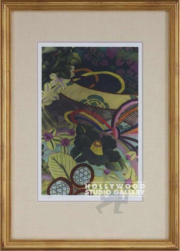 25X18 UTAY ASIAN MOTIF/ GOLD LEAF