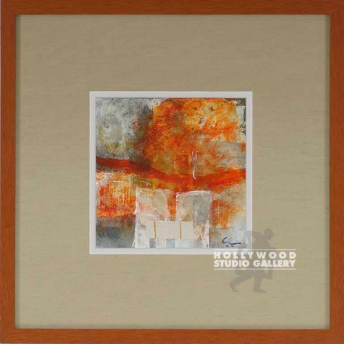 18X18 CARMEN ORANGY ABSTR/ORNG WD