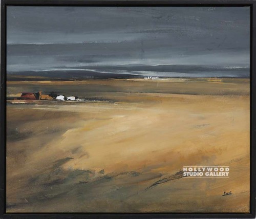 22X25 RUTH GOLDEN-GRAY SCAPE/ BLK